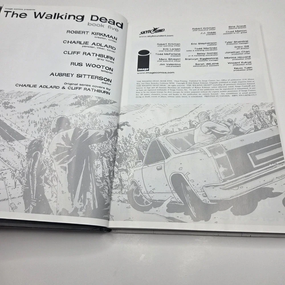 The Walking Dead Book Five Hardcover Graphic Novel Image Comics Robert Kirkman